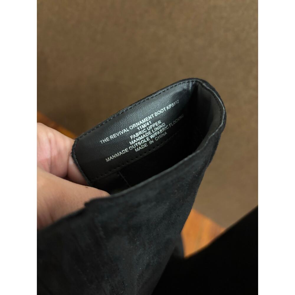 Katy Perry Women’s The Revival Pointed Toe Mid Calf Boots Black Heels Size 11 - Picture 5 of 7
